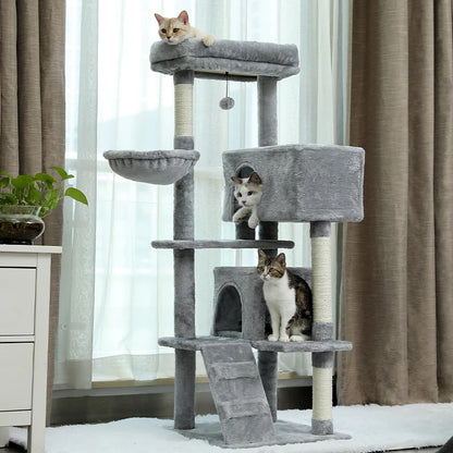 "Cat Tree Condo House with Scratching Post | Climbing Tree for Kittens & Cats | Protects Furniture"