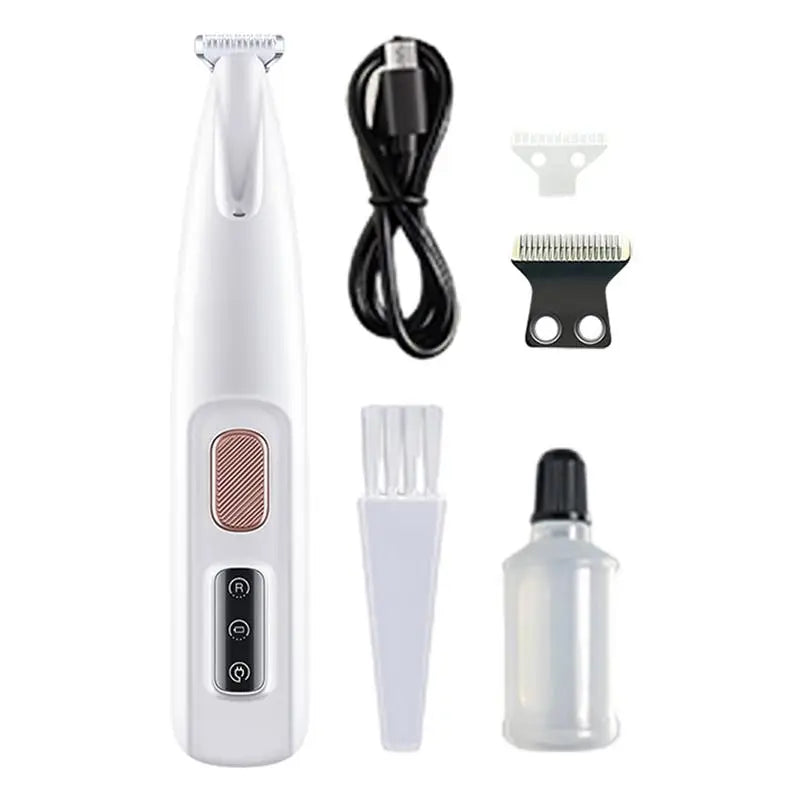 "Rechargeable Cordless Dog Paw Trimmer - Nail Grinder & Shaver for Small Dogs, Cats, and Other Pets"