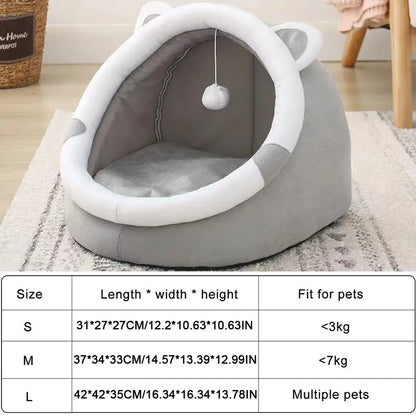 "Cute Cotton Pet Dogs Bed | Soft Cotton Hideaway for Small & Large Cats and Puppies"