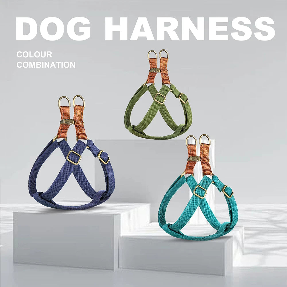 "Personalized Reflective Dog Harness - Soft Nylon Custom Pet Vest for Small & Medium Dogs"