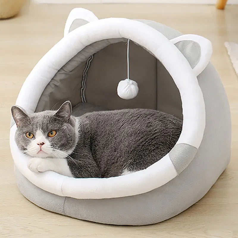 "Cute Cotton Pet Dogs Bed | Soft Cotton Hideaway for Small & Large Cats and Puppies"