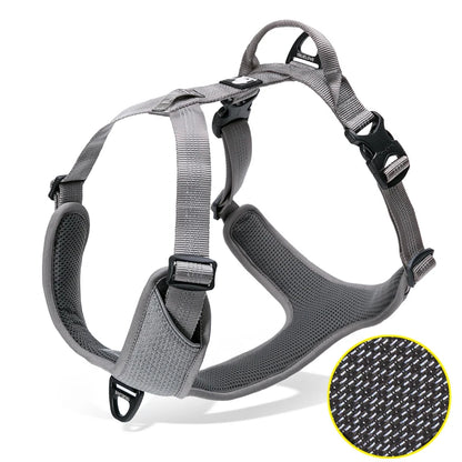 "Reflective Nylon Pet Harness - Anti-Escape Dog Vest for Outdoor Adventures"