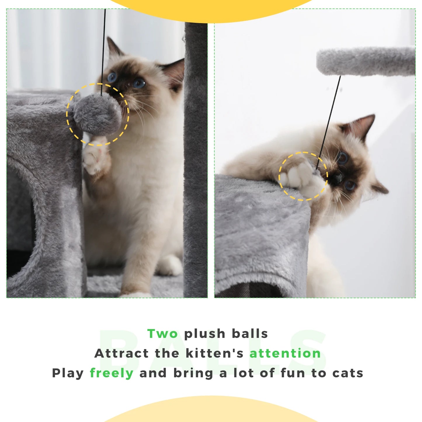 "Cat Tree Condo House with Scratching Post | Climbing Tree for Kittens & Cats | Protects Furniture"