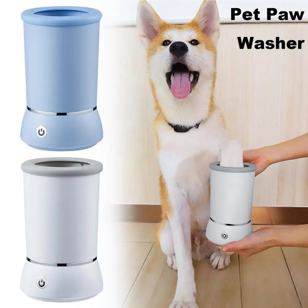 "Automatic Pet Paw Washer - One-Touch Operation for Small & Medium Dogs, Rechargeable Foot Cleaner Cup"