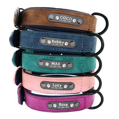 "Custom Leather Dog Collar & Leash Set – Durable, Personalized Walking Lead for Small, Medium & Large Dogs"