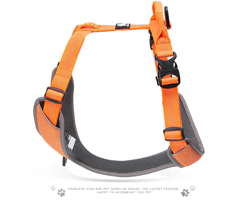 "Reflective Nylon Pet Harness - Anti-Escape Dog Vest for Outdoor Adventures"