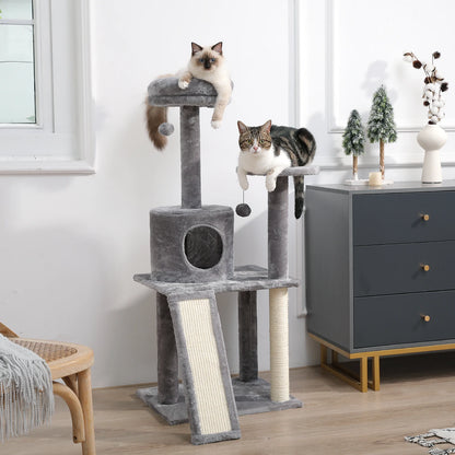 "Cat Tree Condo House with Scratching Post | Climbing Tree for Kittens & Cats | Protects Furniture"