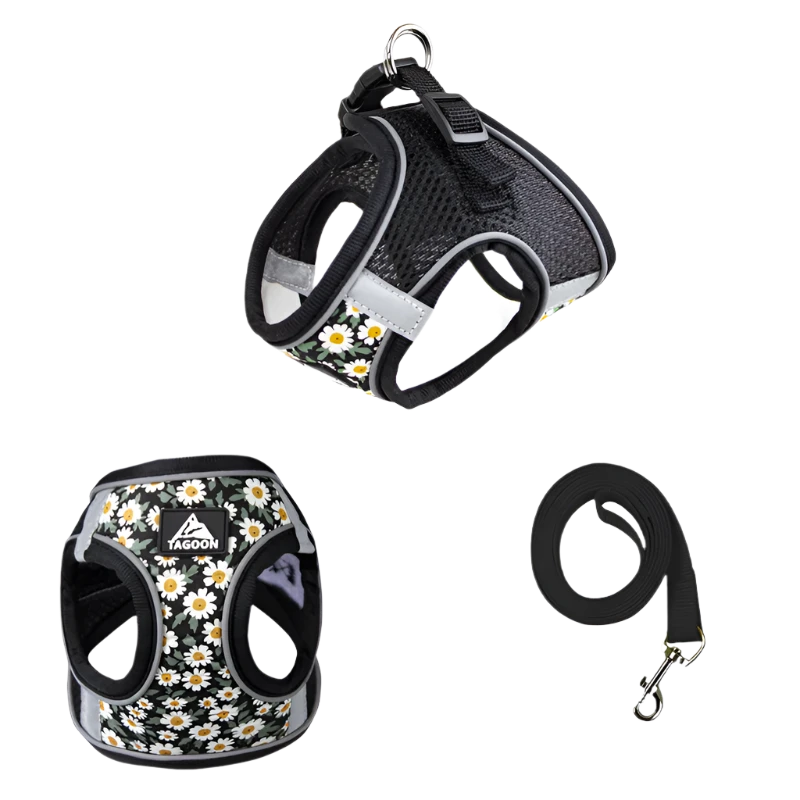 https://www.tishayn.com › products › floral-pet-harness-and-leash-set-for-cats-small-dogs-reflective-harness-anti-escape-mesh-cat-chest-strap-pet-walking-supplies

