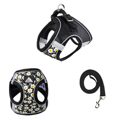 https://www.tishayn.com › products › floral-pet-harness-and-leash-set-for-cats-small-dogs-reflective-harness-anti-escape-mesh-cat-chest-strap-pet-walking-supplies

