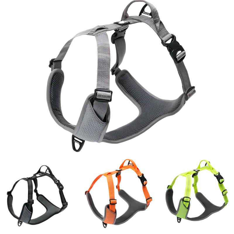 "Reflective Nylon Pet Harness - Anti-Escape Dog Vest for Outdoor Adventures"