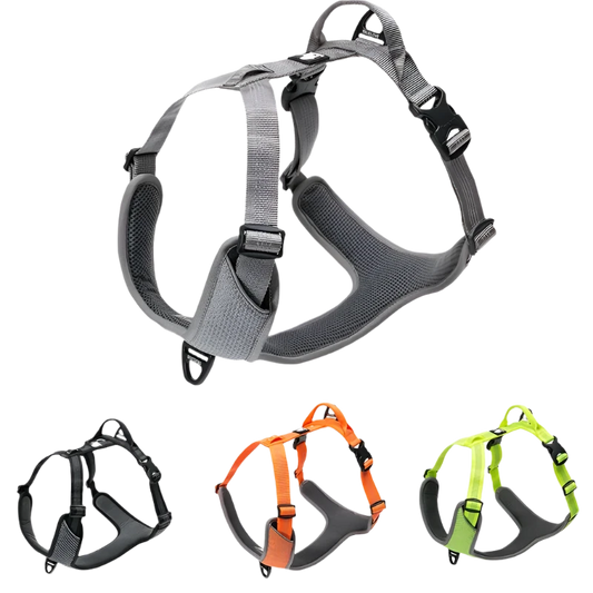 "Reflective Nylon Pet Harness - Anti-Escape Dog Vest for Outdoor Adventures"