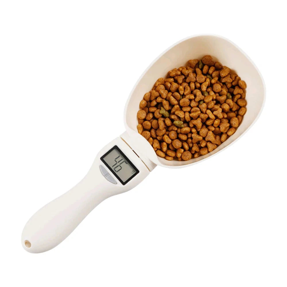 "Digital Measuring Spoon Scale – 800g Capacity LCD Food Scale for Flour, Milk, Coffee, &amp; Pet Food"