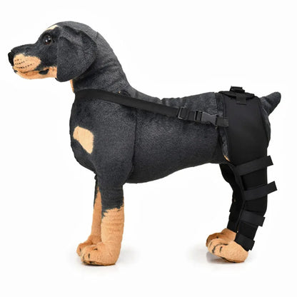 "Reflective Pet Knee Pad Harness - Breathable Joint Wrap for Injury Recovery"