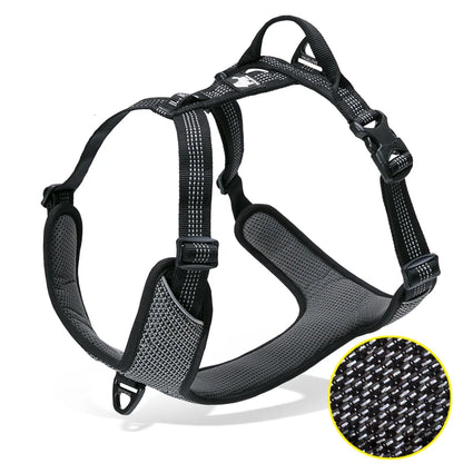 "Reflective Nylon Pet Harness - Anti-Escape Dog Vest for Outdoor Adventures"