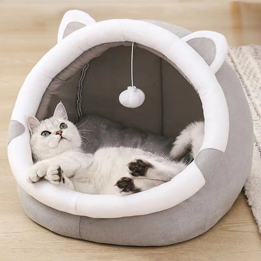 "Cute Cotton Pet Dogs Bed | Soft Cotton Hideaway for Small & Large Cats and Puppies"