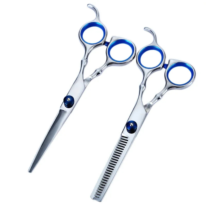 "Professional Pet Grooming Scissors - Safety Round Tips & Heavy-Duty Titanium Stainless Steel"