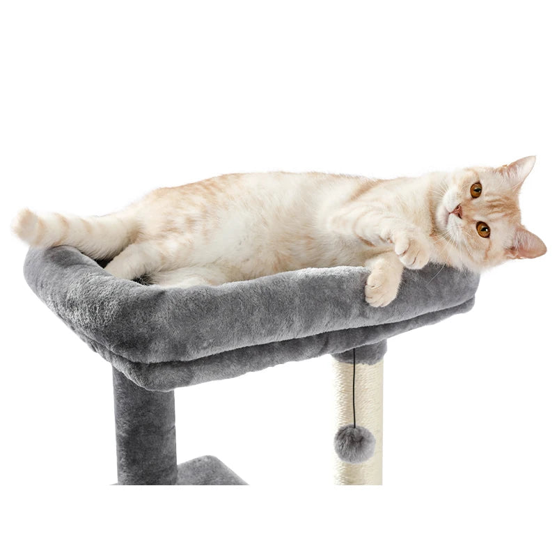 "Cat Tree Condo House with Scratching Post | Climbing Tree for Kittens & Cats | Protects Furniture"