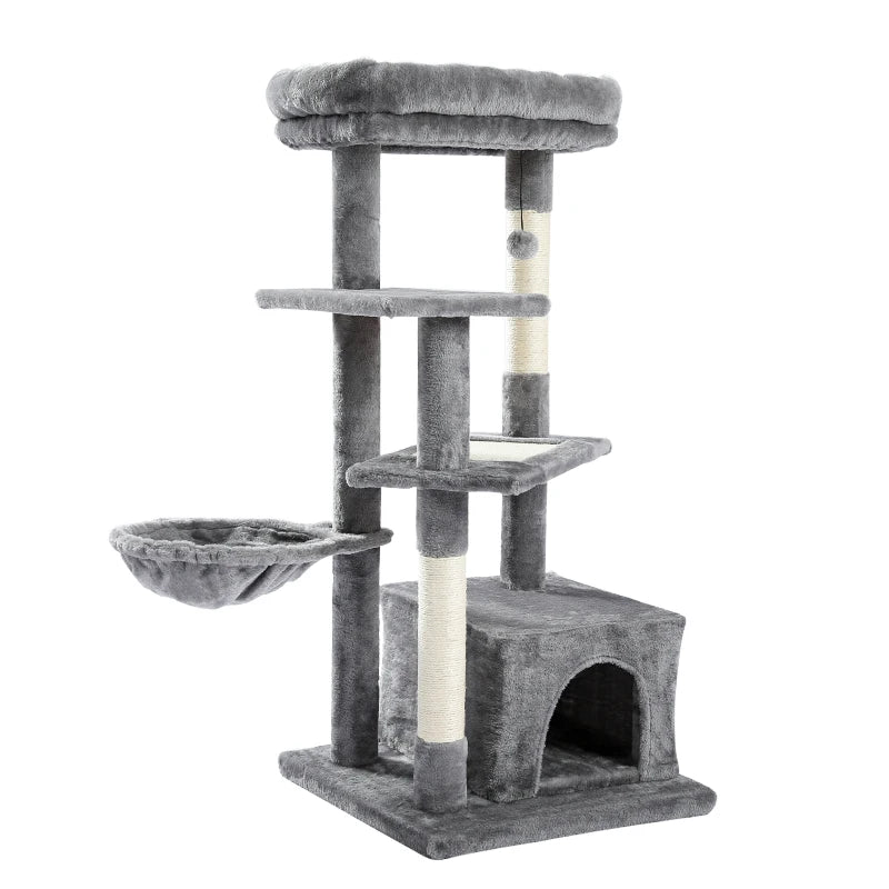 "Cat Tree Condo House with Scratching Post | Climbing Tree for Kittens & Cats | Protects Furniture"