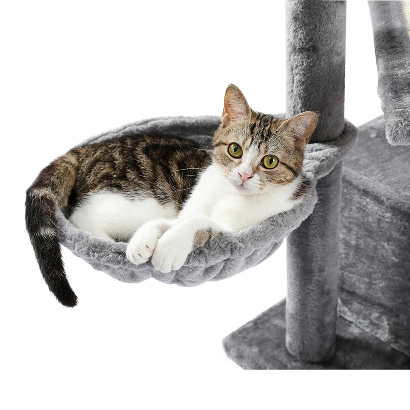 "Cat Tree Condo House with Scratching Post | Climbing Tree for Kittens & Cats | Protects Furniture"