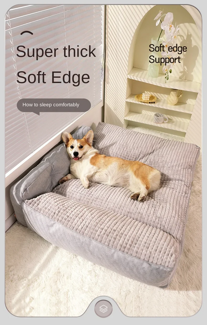 "Four Seasons Dog Mattress - Removable & Washable Pet Bed for Large Dogs, Perfect for All Seasons"